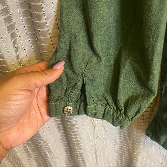 Hunter Green Caribbean Joe Bohemian Top XL - Picture 6 of 6